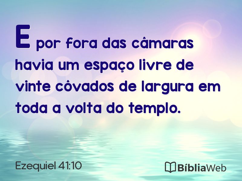 Ezequiel 41:10 em imagem para compartilhar
