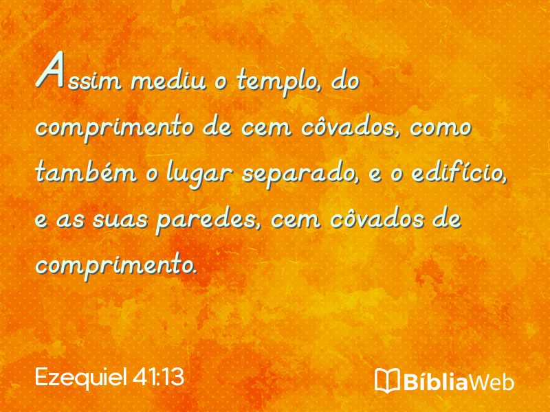 Ezequiel 41:13 em imagem para compartilhar