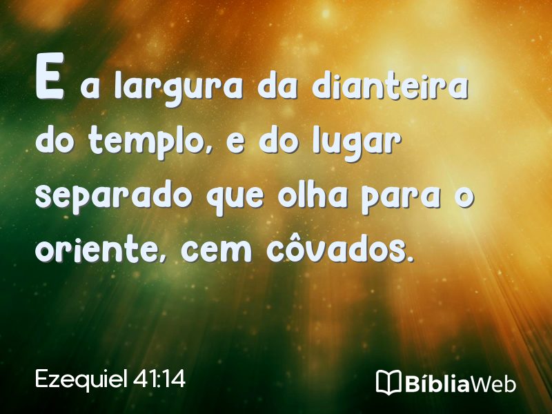 Ezequiel 41:14 em imagem para compartilhar