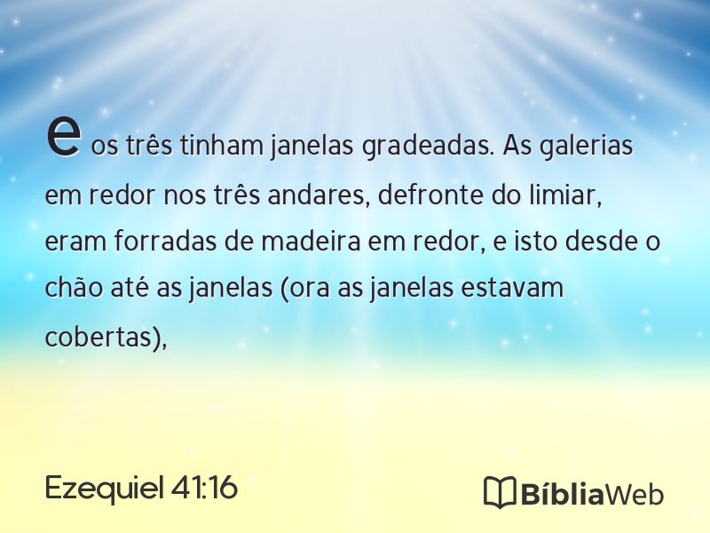 Ezequiel 41:16 em imagem para compartilhar