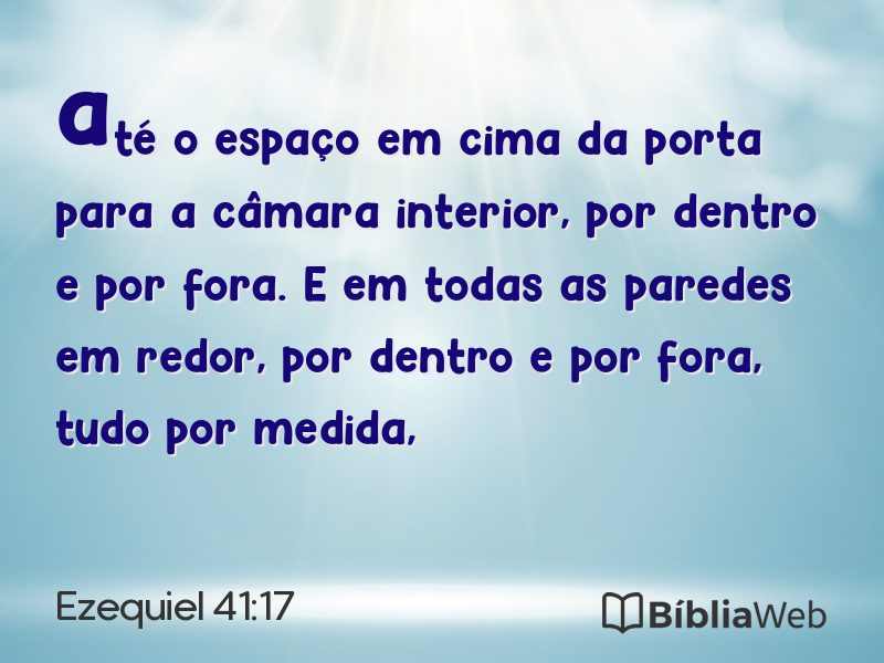 Ezequiel 41:17 em imagem para compartilhar