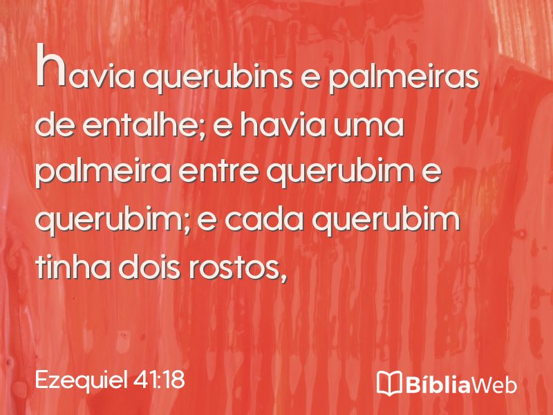 Ezequiel 41:18 em imagem para compartilhar