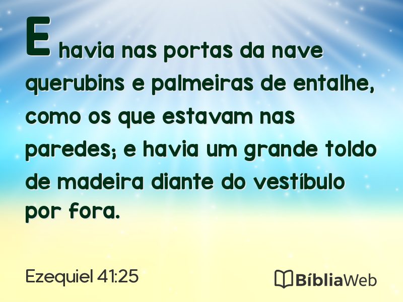 Ezequiel 41:25 em imagem para compartilhar