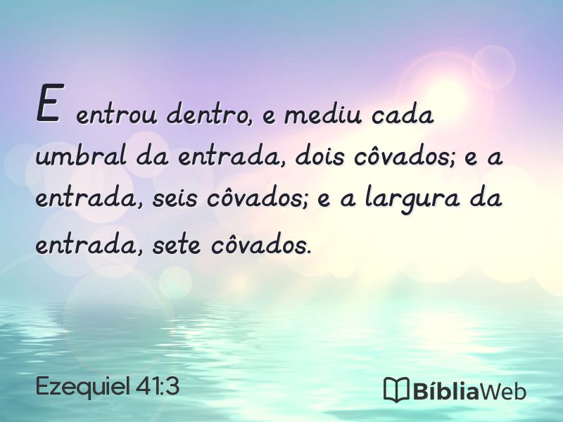 Ezequiel 41:3 em imagem para compartilhar