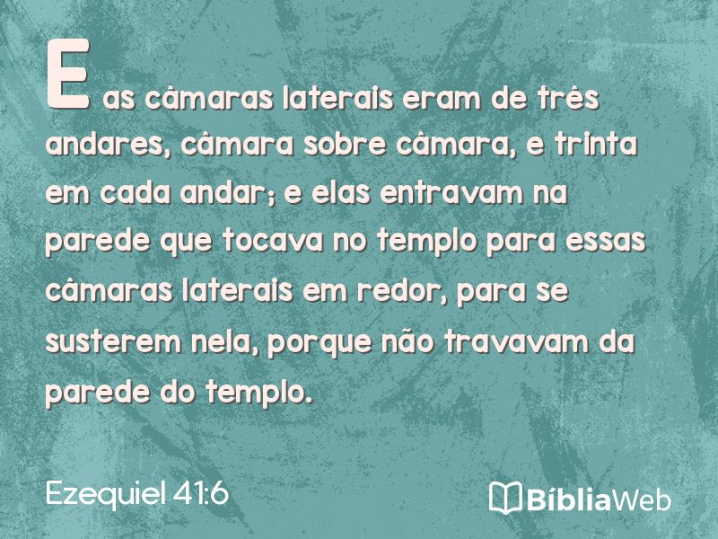 Ezequiel 41:6 em imagem para compartilhar