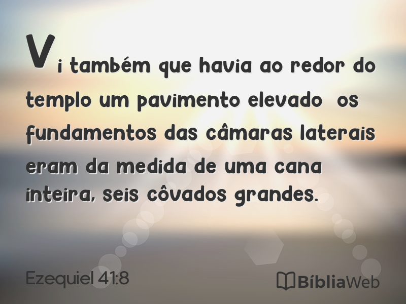 Ezequiel 41:8 em imagem para compartilhar