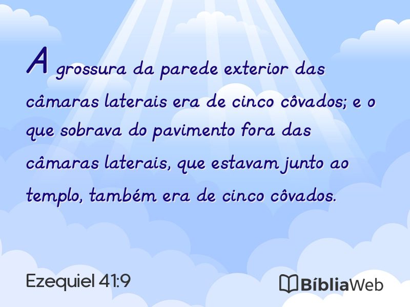 Ezequiel 41:9 em imagem para compartilhar