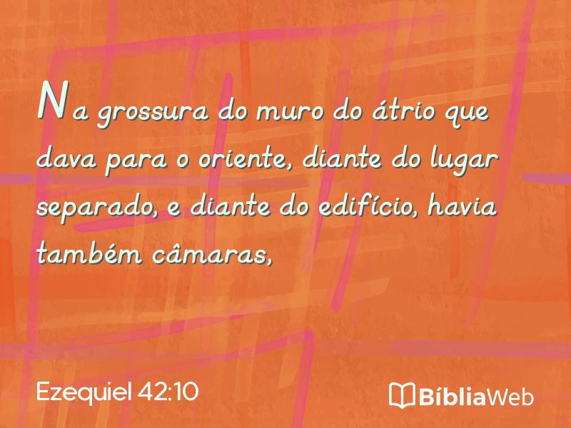 Ezequiel 42:10 em imagem para compartilhar
