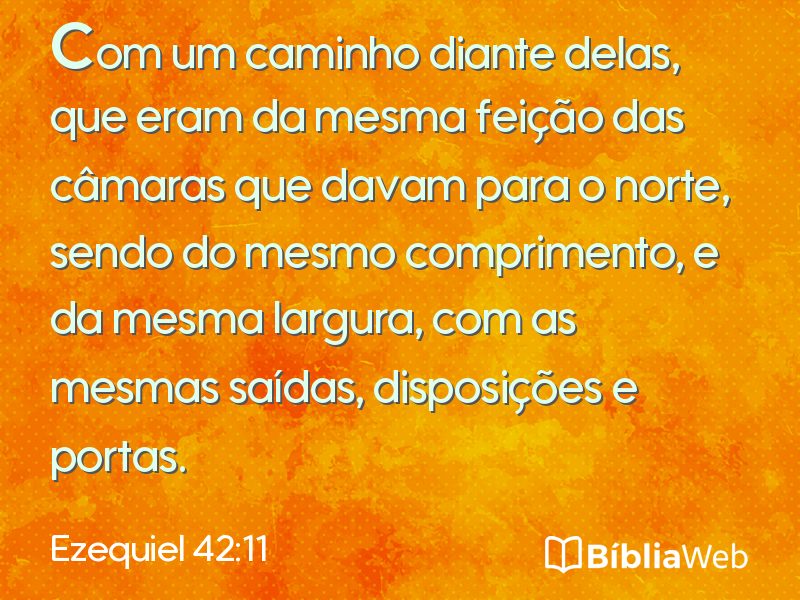 Ezequiel 42:11 em imagem para compartilhar