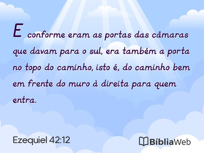 Ezequiel 42:12 em imagem para compartilhar