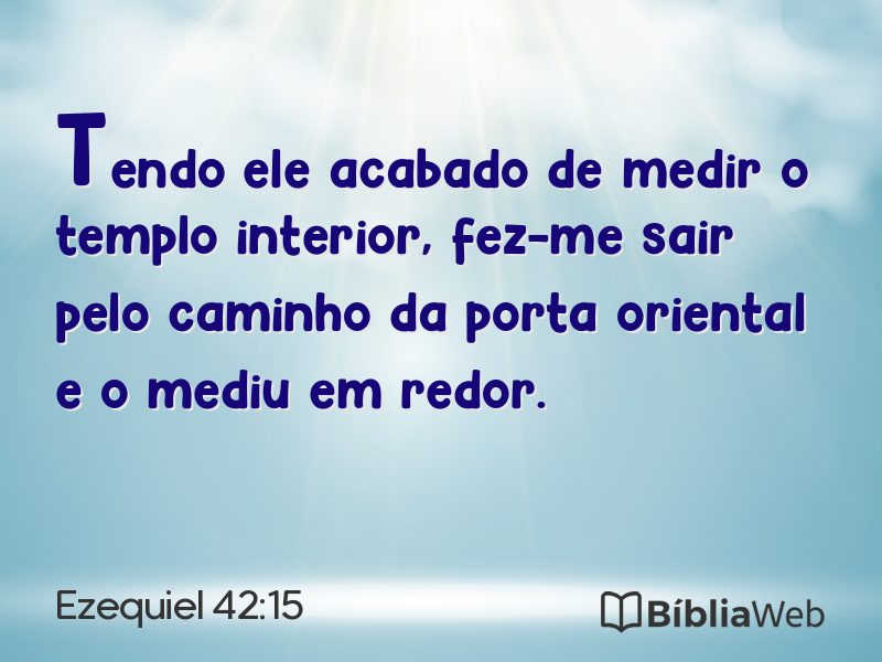 Ezequiel 42:15 em imagem para compartilhar