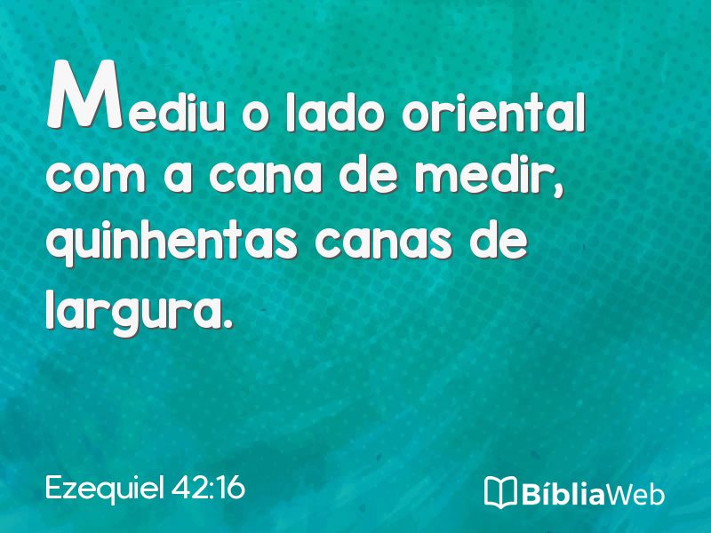 Ezequiel 42:16 em imagem para compartilhar