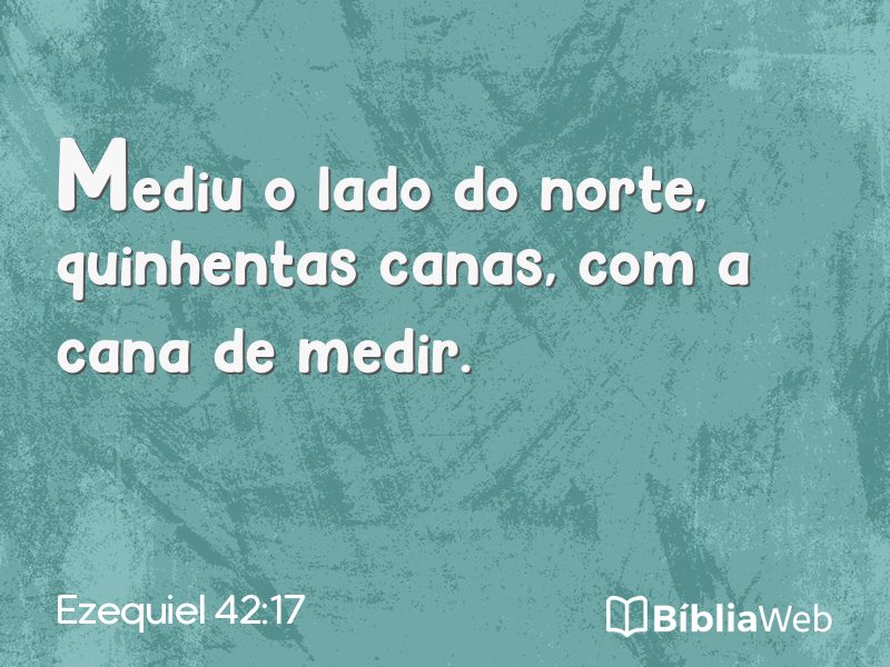 Ezequiel 42:17 em imagem para compartilhar