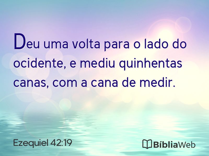 Ezequiel 42:19 em imagem para compartilhar