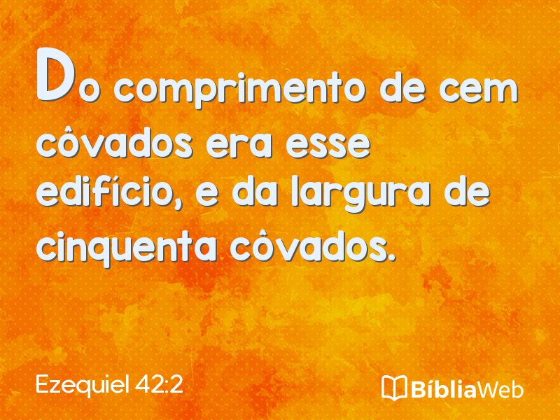 Ezequiel 42:2 em imagem para compartilhar