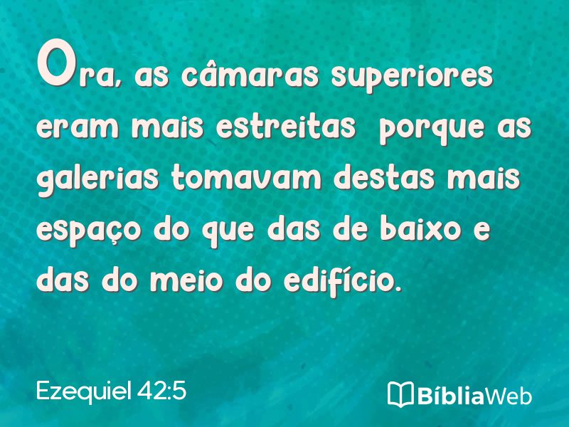 Ezequiel 42:5 em imagem para compartilhar