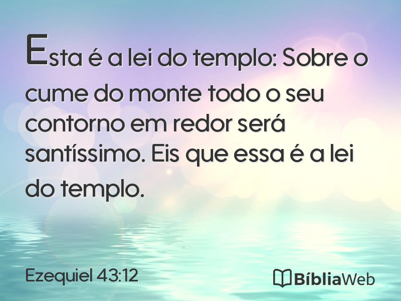 Ezequiel 43:12 em imagem para compartilhar