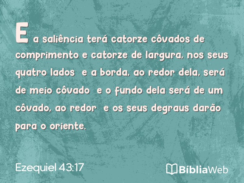Ezequiel 43:17 em imagem para compartilhar