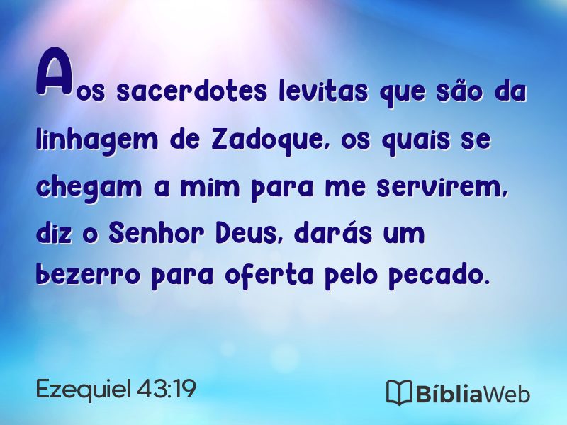 Ezequiel 43:19 em imagem para compartilhar