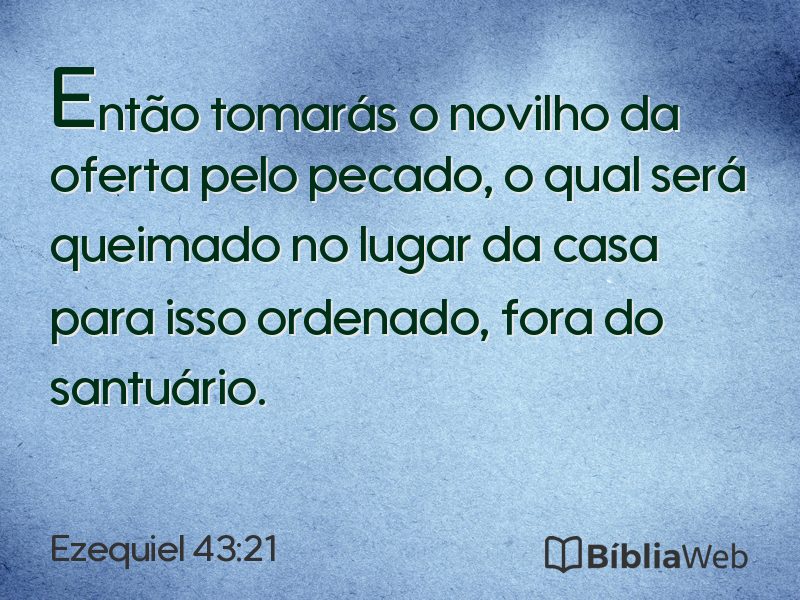 Ezequiel 43:21 em imagem para compartilhar