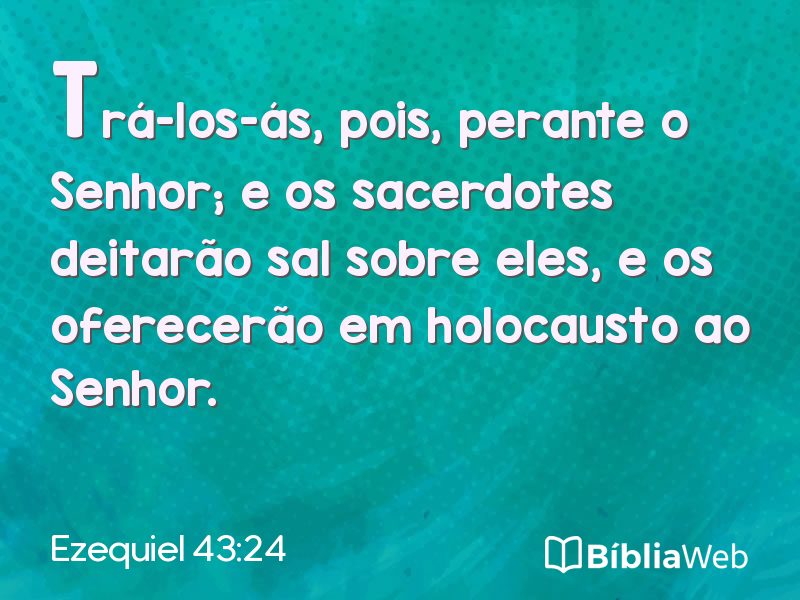 Ezequiel 43:24 em imagem para compartilhar
