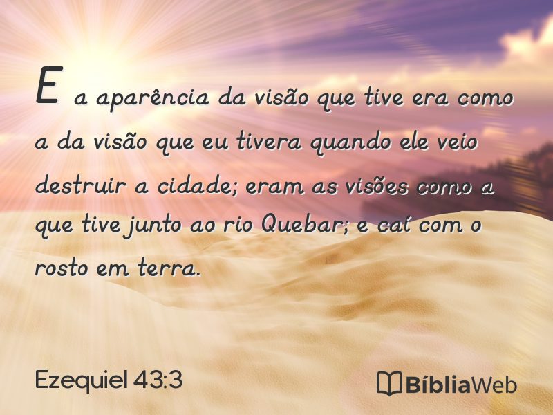Ezequiel 43:3 em imagem para compartilhar