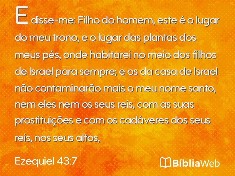 Ezequiel 43:7 em imagem para compartilhar