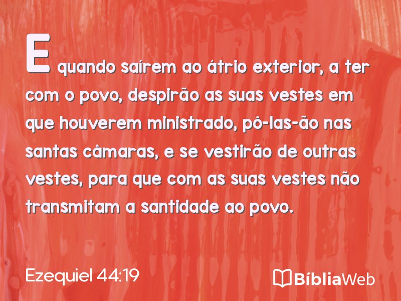 Ezequiel 44:19 em imagem para compartilhar