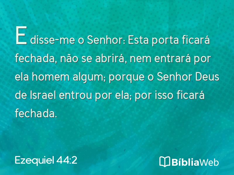 Ezequiel 44:2 em imagem para compartilhar