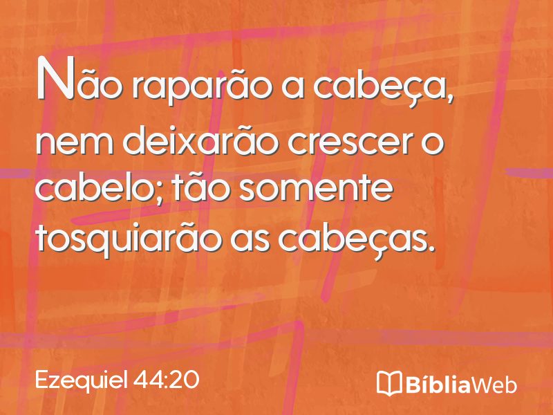 Ezequiel 44:20 em imagem para compartilhar