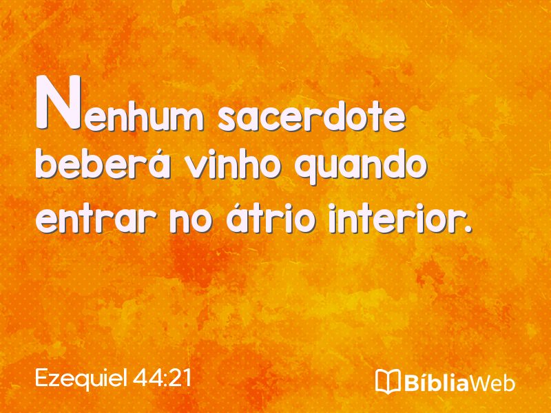 Ezequiel 44:21 em imagem para compartilhar