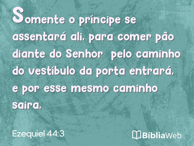 Ezequiel 44:3 em imagem para compartilhar