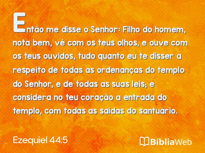 Ezequiel 44:5 em imagem para compartilhar