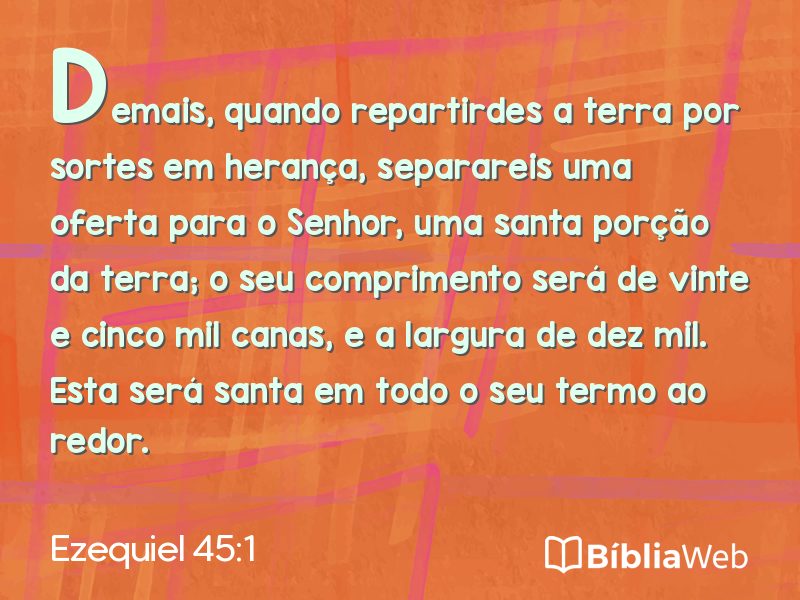 Ezequiel 45:1 em imagem para compartilhar
