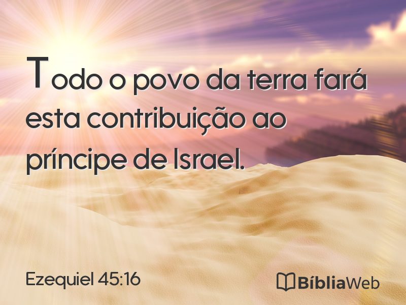 Ezequiel 45:16 em imagem para compartilhar