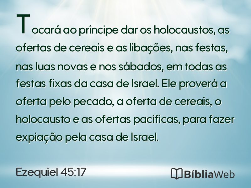 Ezequiel 45:17 em imagem para compartilhar