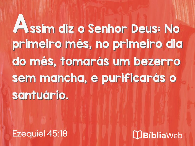 Ezequiel 45:18 em imagem para compartilhar