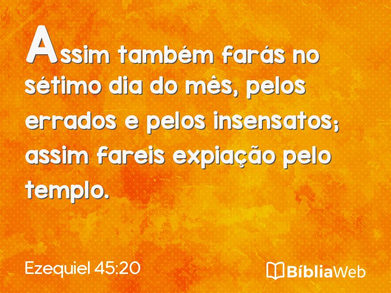 Ezequiel 45:20 em imagem para compartilhar