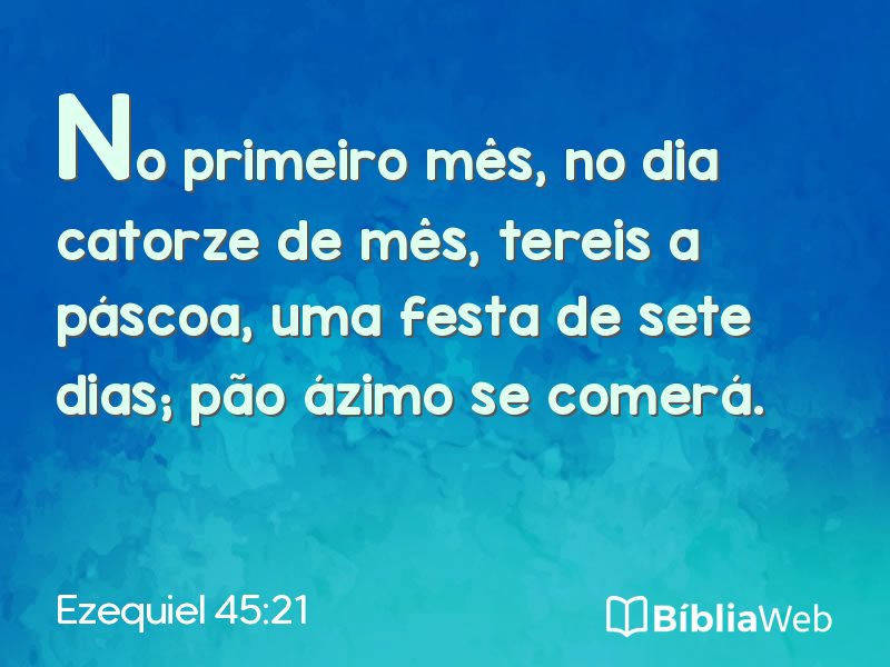 Ezequiel 45:21 em imagem para compartilhar