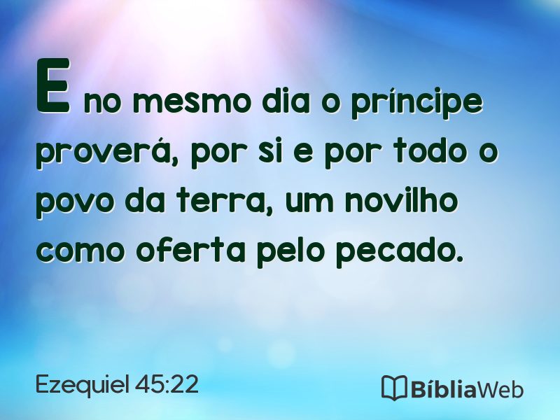 Ezequiel 45:22 em imagem para compartilhar