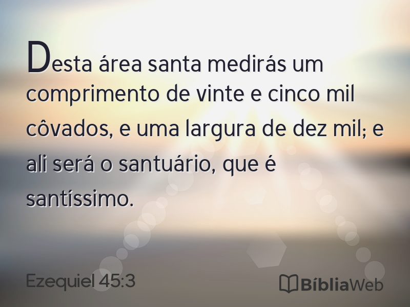 Ezequiel 45:3 em imagem para compartilhar