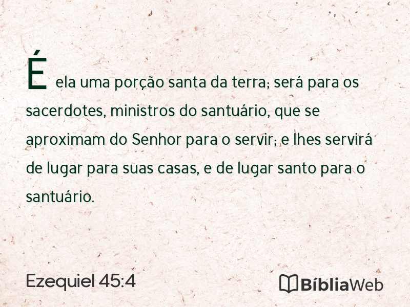 Ezequiel 45:4 em imagem para compartilhar
