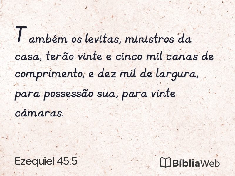 Ezequiel 45:5 em imagem para compartilhar