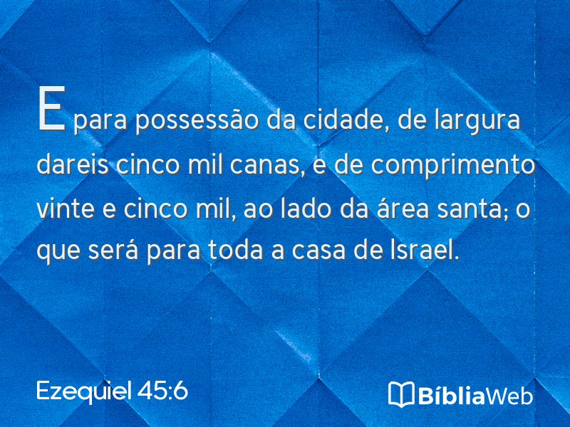 Ezequiel 45:6 em imagem para compartilhar