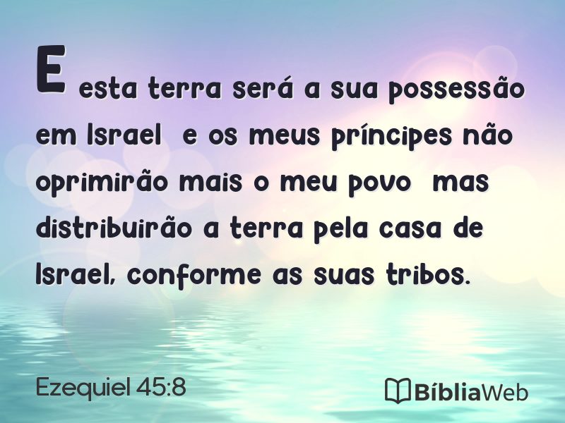 Ezequiel 45:8 em imagem para compartilhar