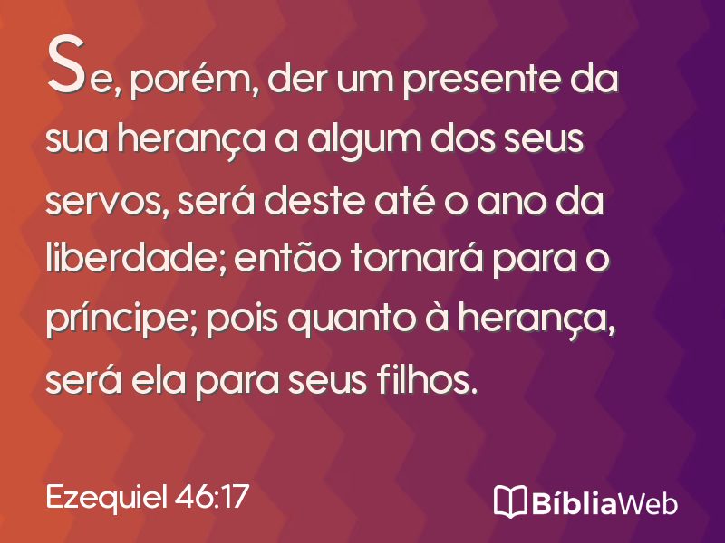 Ezequiel 46:17 em imagem para compartilhar