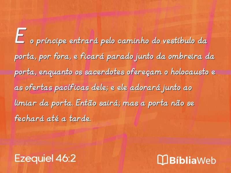 Ezequiel 46:2 em imagem para compartilhar