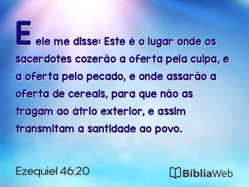 Ezequiel 46:20 em imagem para compartilhar