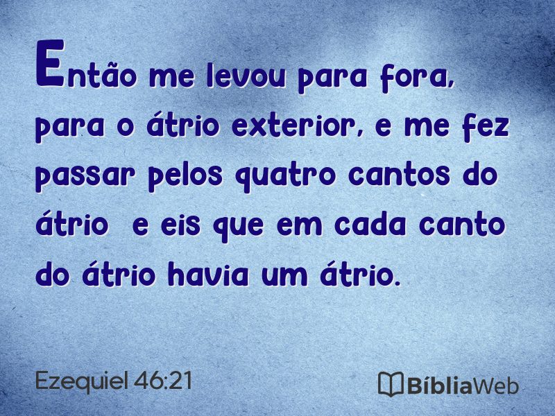 Ezequiel 46:21 em imagem para compartilhar