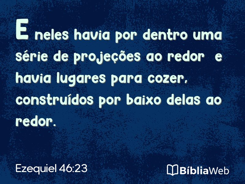 Ezequiel 46:23 em imagem para compartilhar